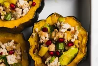 Harvest Turkey Stuffed Acorn Squash