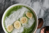 Healing Gut Smoothie Coconut Kale Power Bowl for Autoimmune Paleo