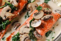 Velvety Florentine Salmon