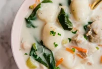 Olive Garden Copycat Paleo Gluten Free Gnocchi Chicken Soup