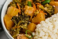 Pineapple Glazed Hawaiian Chicken Bowls