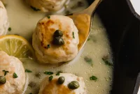 Lemon Caper Chicken Meatballs