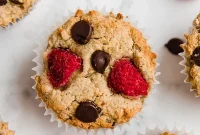 Bursting Raspberry Chocolate Chip Muffins
