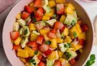 Tropical Strawberry Mango Salsa