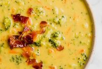 Creamy Broccoli Cheese Soup Paleo AIP Whole30 Vegan Friendly