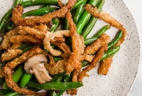 Creamy Skillet Green Bean Casserole