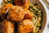 Sticky Teriyaki Turkey Meatballs