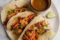Vibrant Thai Chicken Tacos