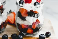 Gluten Free Paleo AIP Brownie Berry Parfait Delight