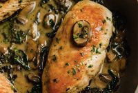 Ultimate One-Pan Chicken with Creamy Spinach and Mushrooms