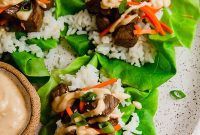 Clean Eating Hibachi Steak Lettuce Wraps