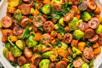 Hearty Apple Chicken Sausage Skillet with Garden Vegetables