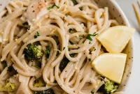 Creamy Lemon Chicken Pasta One Pot Gluten and Dairy Free