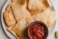 Crispy Air Fryer Almond Flour Tortilla Chips