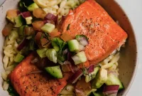 Zesty Greek Salsa Salmon Bowls