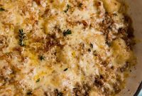 Golden French Onion Gnocchi Skillet