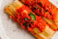 Plant-Based Gluten-Free Cauliflower Manicotti