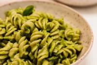 Whipped Avocado Pesto Pasta (Vegan & Gluten-Free)