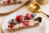 Dreamy Berry Vanilla Ice Cream Cake No Bake Gluten Dairy Free