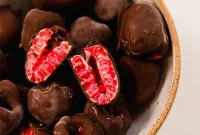 Decadent Frozen Raspberry Chocolate Bites
