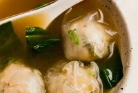 Gluten-Free Rice Paper Dumpling Soup