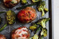 Italian Mini Meatloaf and Roasted Veggies Sheet Pan Dinner (Gluten and Dairy-Free)