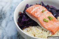 AIP Paleo Salmon and Cauliflower Rice Wellness Bowl