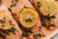 Zesty Gluten Free Dairy Free Salmon Piccata