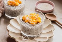 Sticky Mango Coconut Chia Pudding