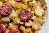 Southern Skillet Smoked Sausage and Fried Cabbage