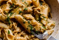 Velvety Slow Cooker Chicken Pasta Feast