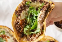 Cheesy French Onion Smash Tacos