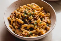 Slow Cooker Cheesy Beef Pasta