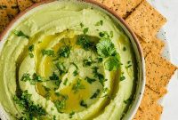 Creamy Paleo Whole30 AIP Avocado Cauliflower Hummus