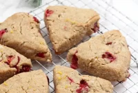 Paleo and AIP Friendly Orange Cranberry Scones