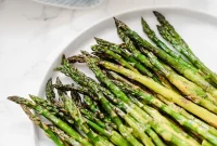 Vibrant Roasted Asparagus with Turmeric Drizzle