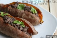 Hearty Bison Sweet Potato Boats