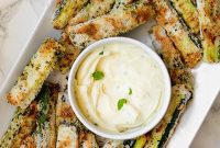 Delicious Baked Low Carb Zucchini Fries Paleo AIP Keto Dairy Free