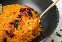 Creamy Paleo Whole30 AIP Cauliflower Pumpkin Risotto