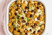 AIP and Grain Free Paleo Thanksgiving Cornbread Stuffing