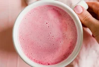 Healthy Pink Beetroot Latte Paleo Whole30 AIP