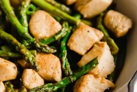 Zesty Lemon Asparagus Chicken Skillet