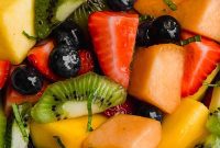 Bright Honey-Lime Mint Fruit Medley