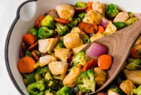 Glazed Teriyaki Chicken & Veggie Skillet