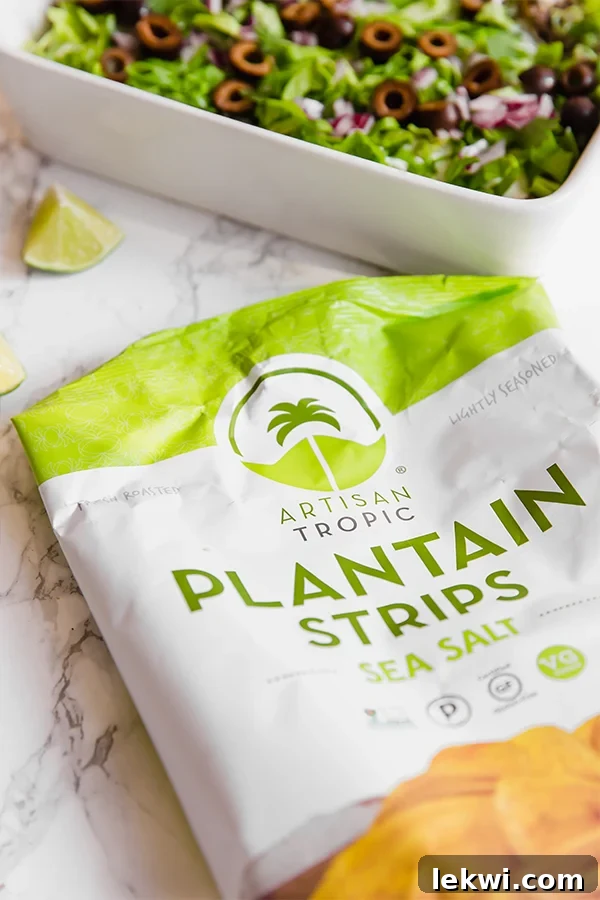 Artisan Tropic Plantain Chips bag.
