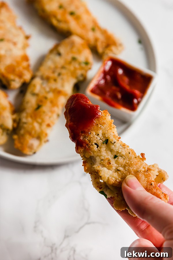 paleo chicken tenders and ketchup