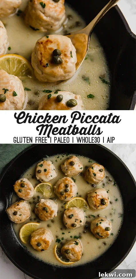Chicken Piccata Meatballs