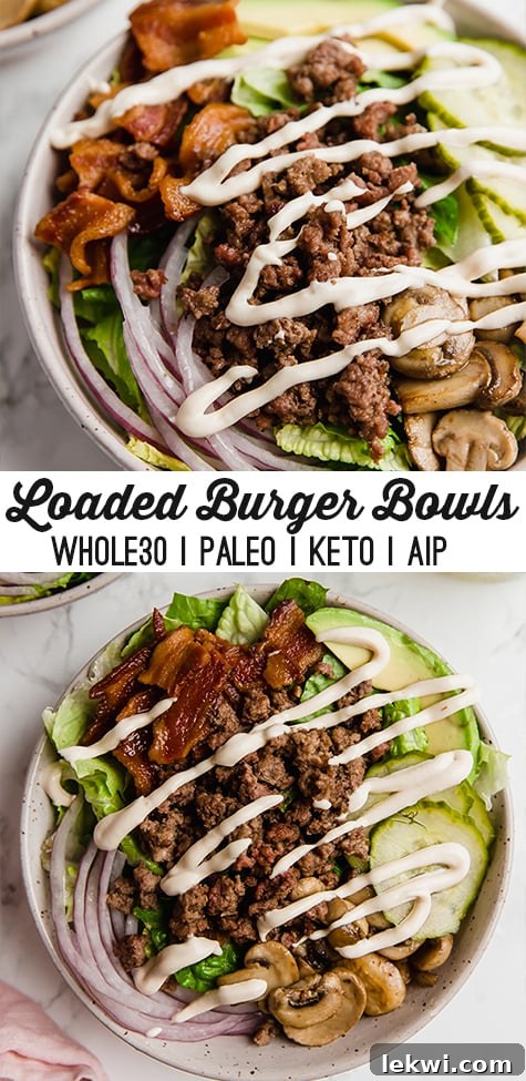 Loaded Burger Bowls