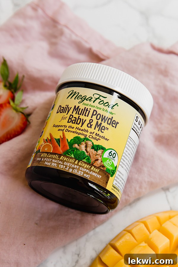 A second image of the Green Mama Smoothie, showcasing its vibrant color and inviting texture.