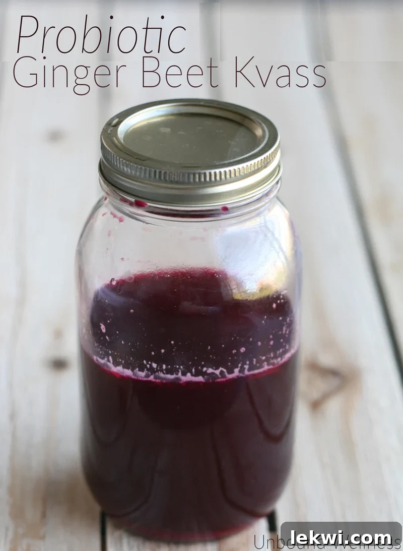 Probiotic Ginger Beet Kvass
